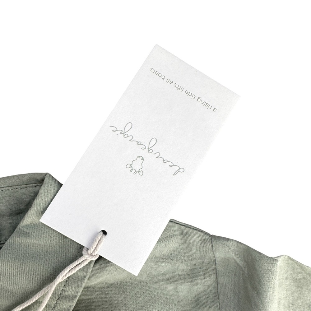 Dear Georgie Boys Sea Shirt Sage Green Long Sleeve Button Down Size 3Y NWT - Picture 6 of 6